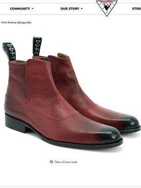 John Fluevog Twin Turbine 1611 First Avenue Classy Spat Zipper Boots. Size 10